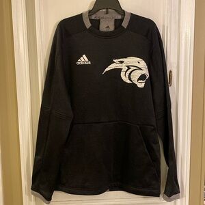 Adidas mens pullover dri fit climalite long sleeve jersey fleece XS fielders